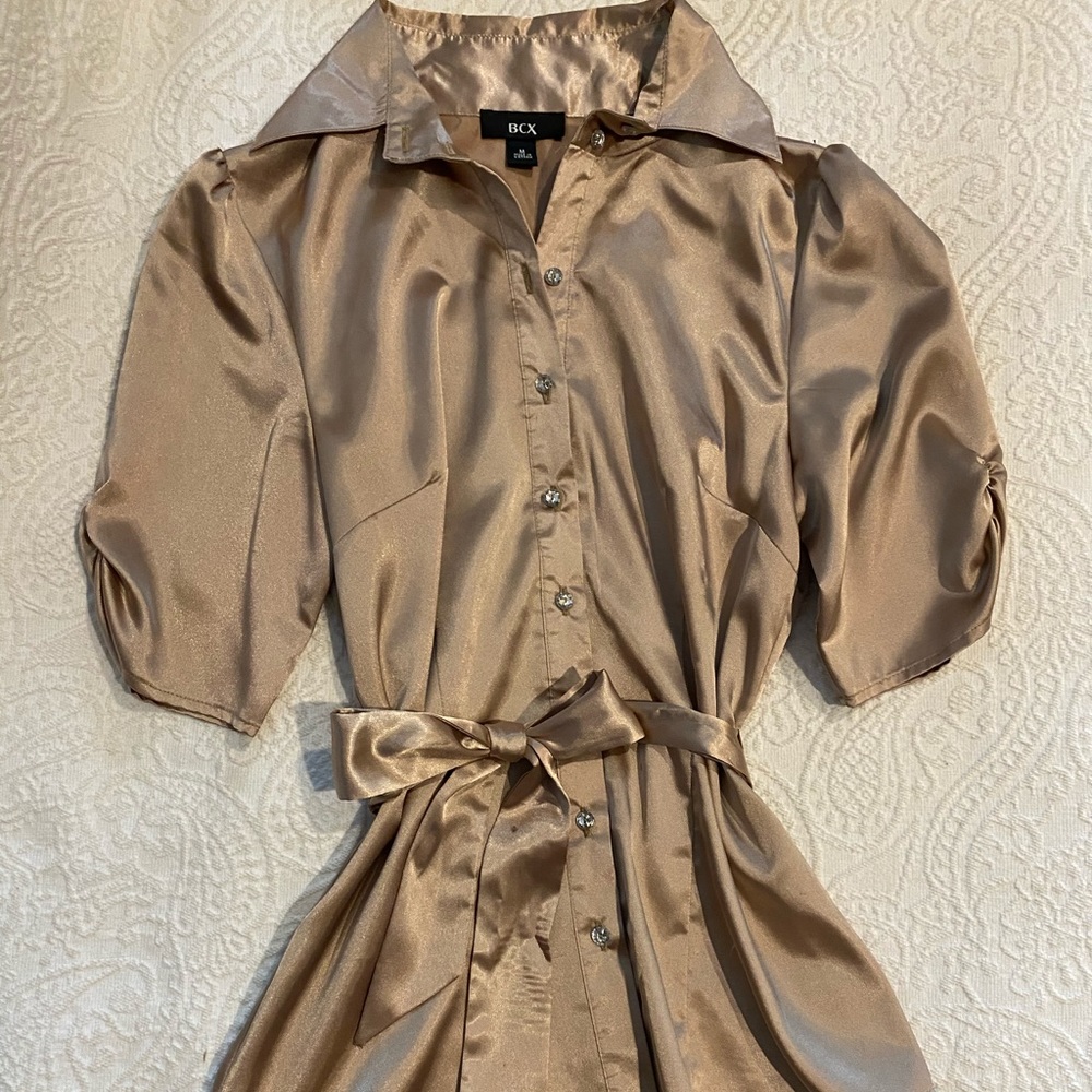 Beautiful gold blouse with crystal type buttons
